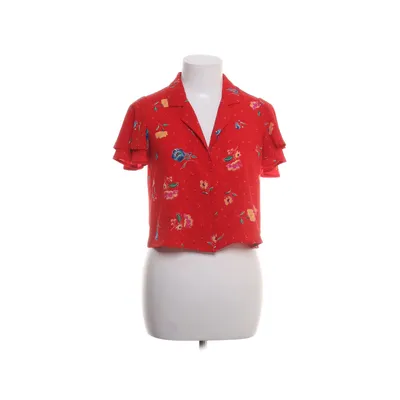 Kortärmad skjorta (Röd, Flerfärgad) från Zara Trafaluc Collection Elastan, Polyester