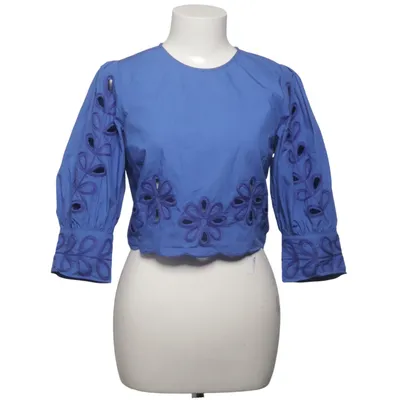 Top (Blauw) van H&M Katoen, Polyester