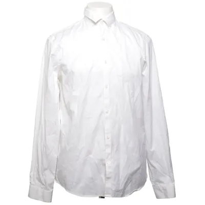 Shirt (Wit) van Lindbergh Katoen, Elastaan