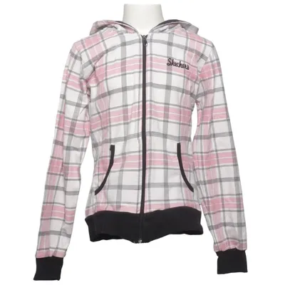 Huvtröja (Vit, Rosa, Svart) från Skechers Bomull, Elastan