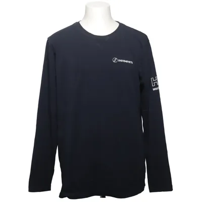Langærmet t-shirt (Blå) fra Helly Hansen Workwear Bomuld, Elastan