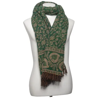 Écharpe (Vert, Beige) Laine