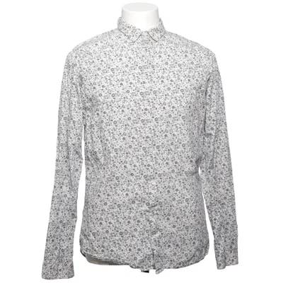 Shirt (Wit, Blauw) van Knowledge Cotton Apparel Organisch katoen