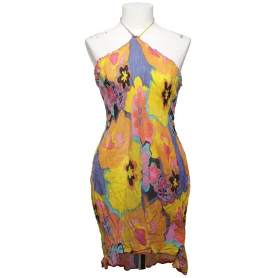 Robe dos-nu (Jaune, Multicolore)