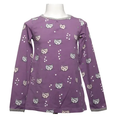 T-shirt à manches longues (Violet) de Maxomorra Coton, Élasthane