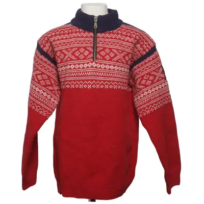 Norwegerpullover (Rot, Blau, Weiß) von Viking of Norway Wolle