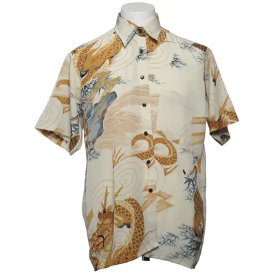 Chemise à manches courtes (Beige, Marron, Bleu) de Billionbay Polyester