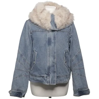 Veste en jeans fourrée (Bleu) de DeRoyal Coton, Polyester