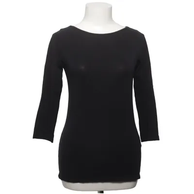Langærmet t-shirt (Sort) fra H&M Basic Bomuld, Elastan