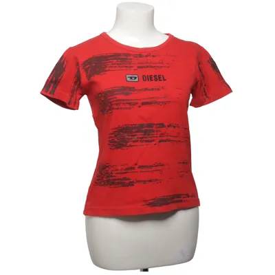 T-shirt (Rød, Sort) fra Diesel Jeans Akryl, Uld