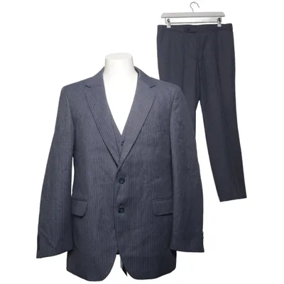 Suit (Blue) from Eural Tergal Polyester, Wool