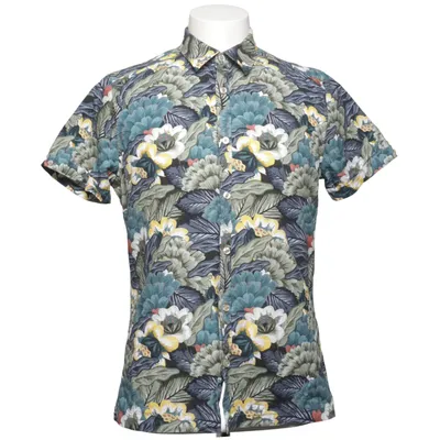 Short sleeve shirt (Green, Yellow, Multicolored) from 1904 Cotton
