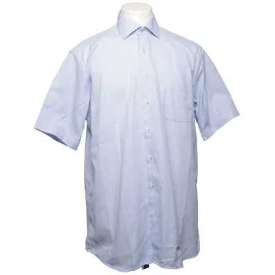 Short sleeve shirt (Blue) from Eterna Cotton