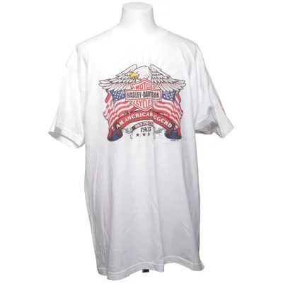 T-shirt (White, Multicolored) from Harley Davidson Cotton