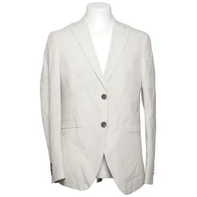 Blazer (Beige) fra Premium by Jack & Jones Bomuld, Linned, Polyester