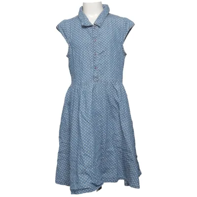 Robe chemise (Bleu, Blanc) de Pinky Coton