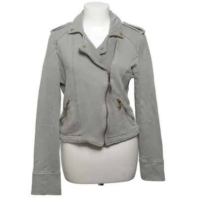 Veste de motard (Gris) de Diesel Coton, Cuir