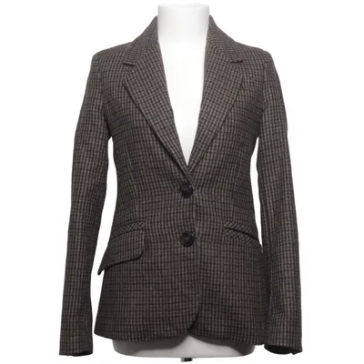 Blazer (Grøn, Sort, Flerfarvet) fra Mango Suit Acetat, Polyamid, Polyester, Uld