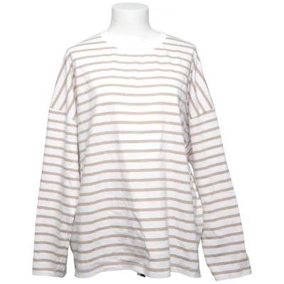 Långärmad t-shirt (Vit, Brun) från KappAhl Bomull