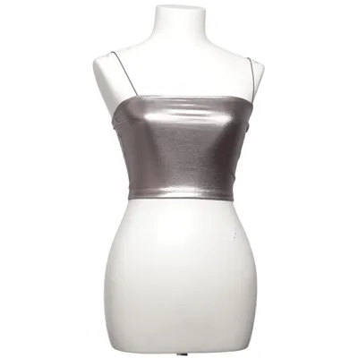 Crop top (Grå) från FB Sister Elastan, Polyester, Polyuretan