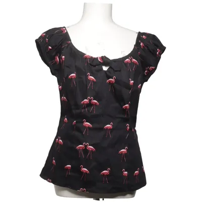 Top (Black, Pink) from Collectif Cotton, Elastane