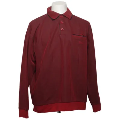 Rugby shirt (Rood) van Basic Line Katoen, Polyester