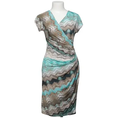 Jurk (Blauw, Beige, Meerkleurig) van Simplicity New York Elastaan, Viscose