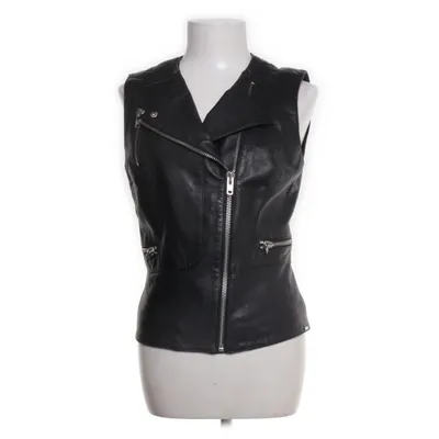 Biker gilet (Zwart) van Ibana Leer, Polyester