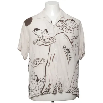 Kortærmet skjorte (Beige, Brun) fra Carne Bollente Viscose