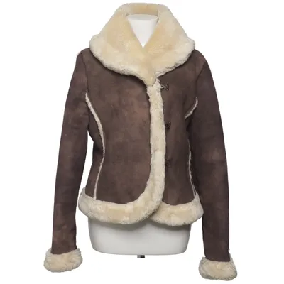 Shearlingjakke (Brun, Beige) fra Mexx Akryl, Polyester