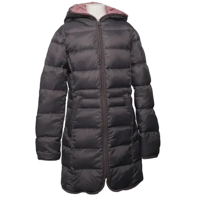 Daunenmantel (Grau, Pink) von Eddie Pen Daune, Feder, Polyamid