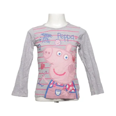 Langarmshirt (Grau, Mehrfarbig) von Peppa Pig Baumwolle, Polyester
