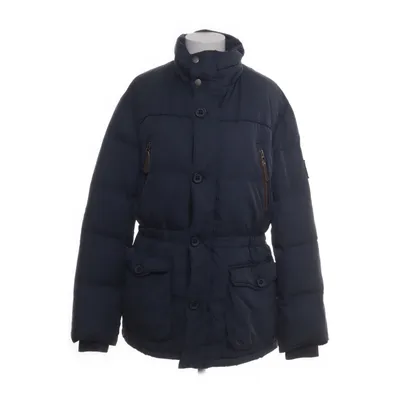 Down jacket (Blue) from Race Marine Fur, Nylon, Down, Polyester