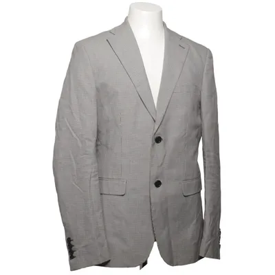 Blazer (Gray, Black) from Zara Man Polyester, Viscose