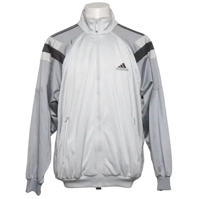 Træningsjakke (Grå, Sort, Hvid) fra Adidas Polyester