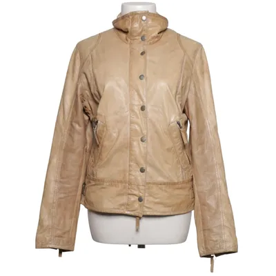 Leather jacket (Beige) from Mauritius Leather, Polyester