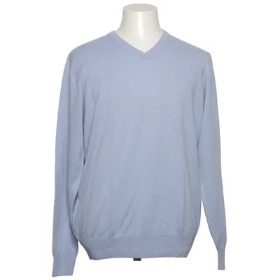 Pull-over (Bleu) de A.W. Dunmore Cachemire, Soie