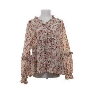 Blus (Beige, Rosa, Flerfärgad) från Shein Curve Elastan, Polyester