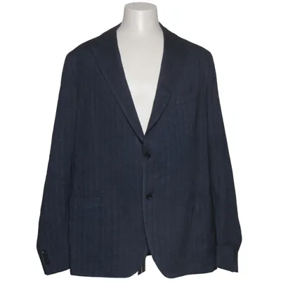 Blazer (Bleu) de Eduard Dressler Coton, Élasthane, Lin