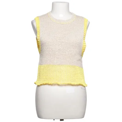 Slipover (Beige, Yellow) from Zara Cotton, Polyester
