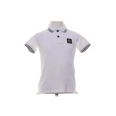 Poloshirt (Wit, Zwart) van Stone Island Junior Katoen, Elastaan
