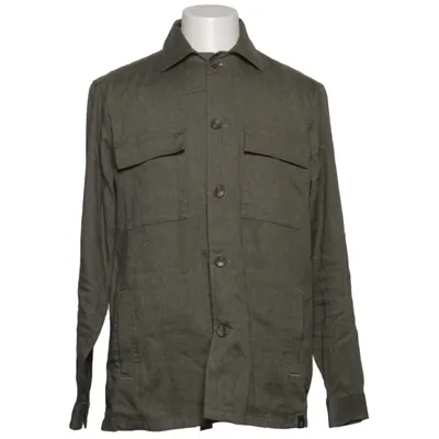 Overshirt (Green) from Boggi Milano Cotton, Elastane, Linen