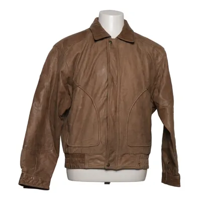 Læderjakke (Beige) fra Adler Acetat, Læder, Polyamid, Polyester