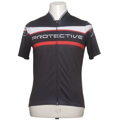 Wielershirt (Zwart, Rood, Wit) van Protective Polyester