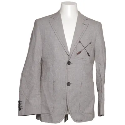 Blazer (Gris) de Viktor & Rolf x H&M Coton, Lin, Viscose
