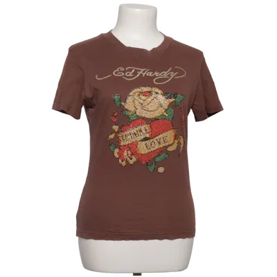 T-shirt (Brown) from Ed Hardy Cotton