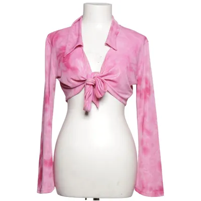 Wikkelblouse (Roze) van Miss Shaheen Elastaan, Polyamide, Polyester