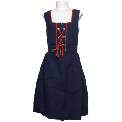 Dirndl (Bleu, Rouge) de Isola Polyester, Viscose
