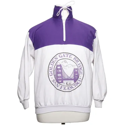 Sweatshirt (Violet, Blanc) de B&B Coton, Polyester