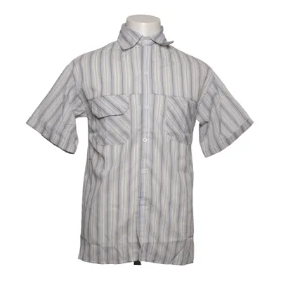 Short sleeve shirt (Blue, White) from F. Fashion Polyester